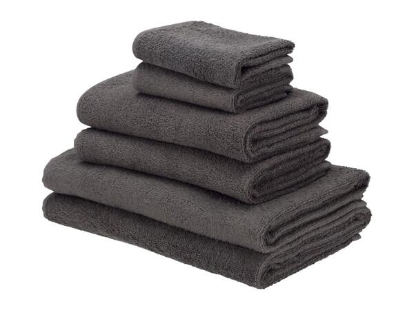 Livarno Home Dark Grey Towel Set - Set of 6