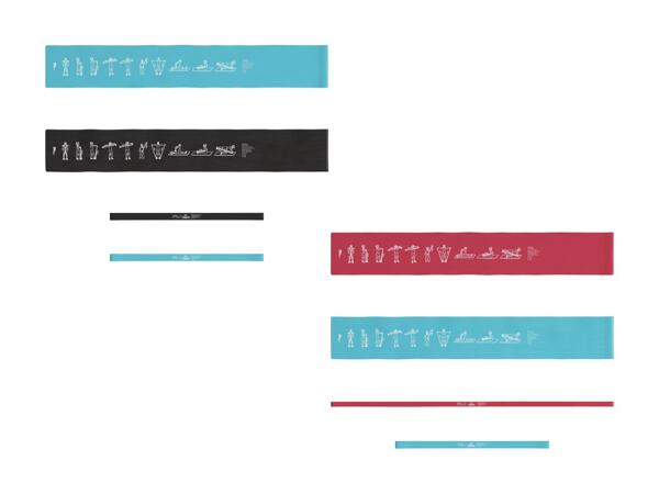 Bandes élastiques de fitness, set de 4