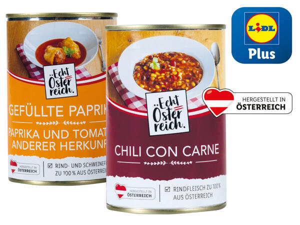 Gefüllte Paprika oder Chili con Carne