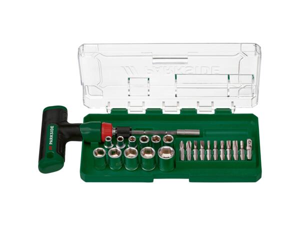 Screwdriver set or ratcheting screwdriver set