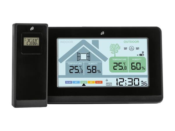 Station météo radio-pilotée avec recommandation d'aération