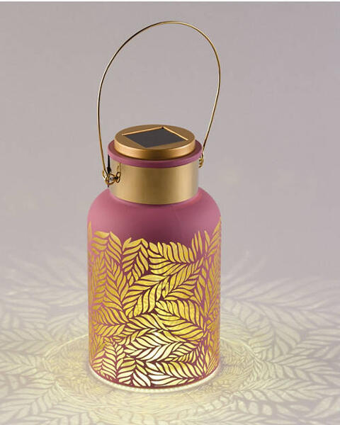 Solar Leaf Cascade Lantern