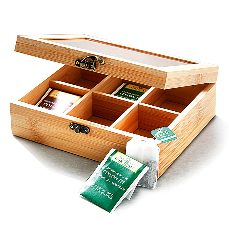 Teebox mit 6 Fächern