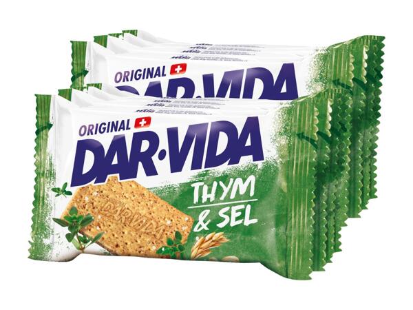 Crackers thym et sel DAR-VIDA, pack de 2