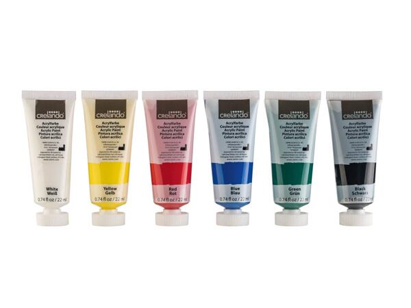 Acrylic Paints, 6 Pieces