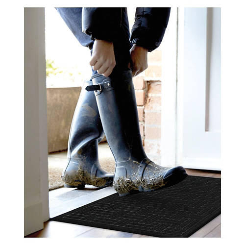 2' x 3' Mega Scraper Mat - Black Basketweave