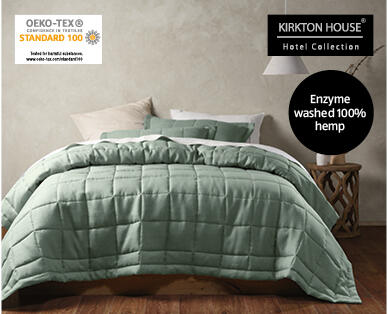 Hemp Coverlet Set – Queen/King Size