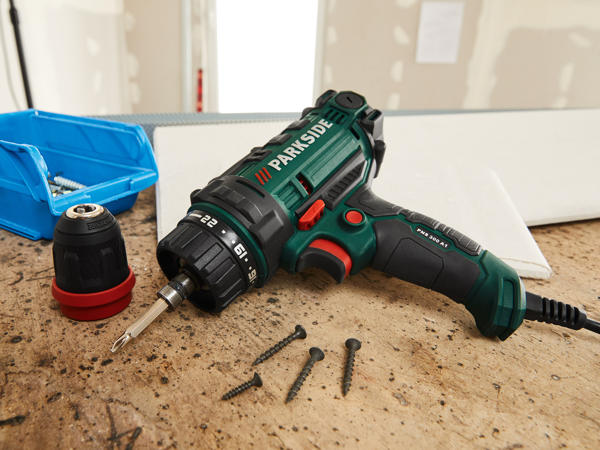 300W 2-Speed Corded Power Drill