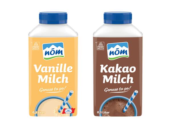 Kakao- oder Vanillemilch