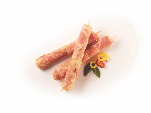 Grated pork skewers