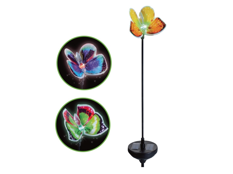Melinera(R) Solar Powered LED Butterfly Garden Light