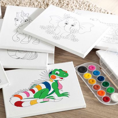Set de peinture sur toile