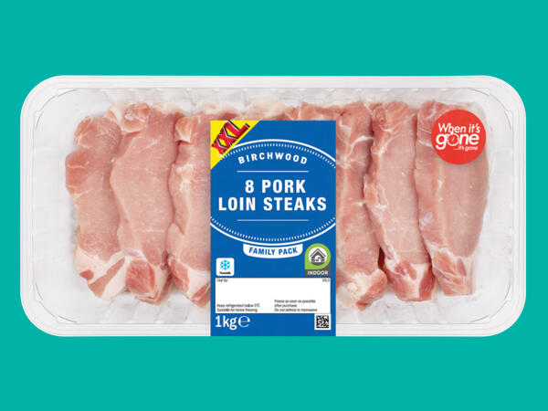 Birchwood 8 Pork Loin Steaks