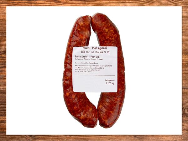 Saucisses fumées