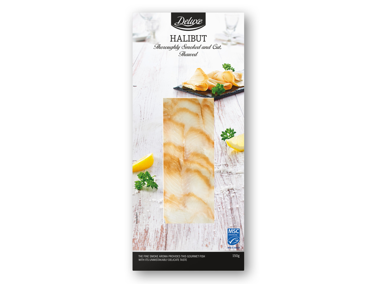 DELUXE Hellefisk i skiver