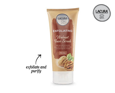 Lacura Spa Walnut Face Scrub or Mineral Clay Mask 75ml