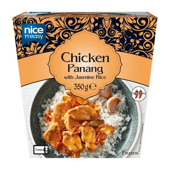 Chicken Panang, peanut eller red curry