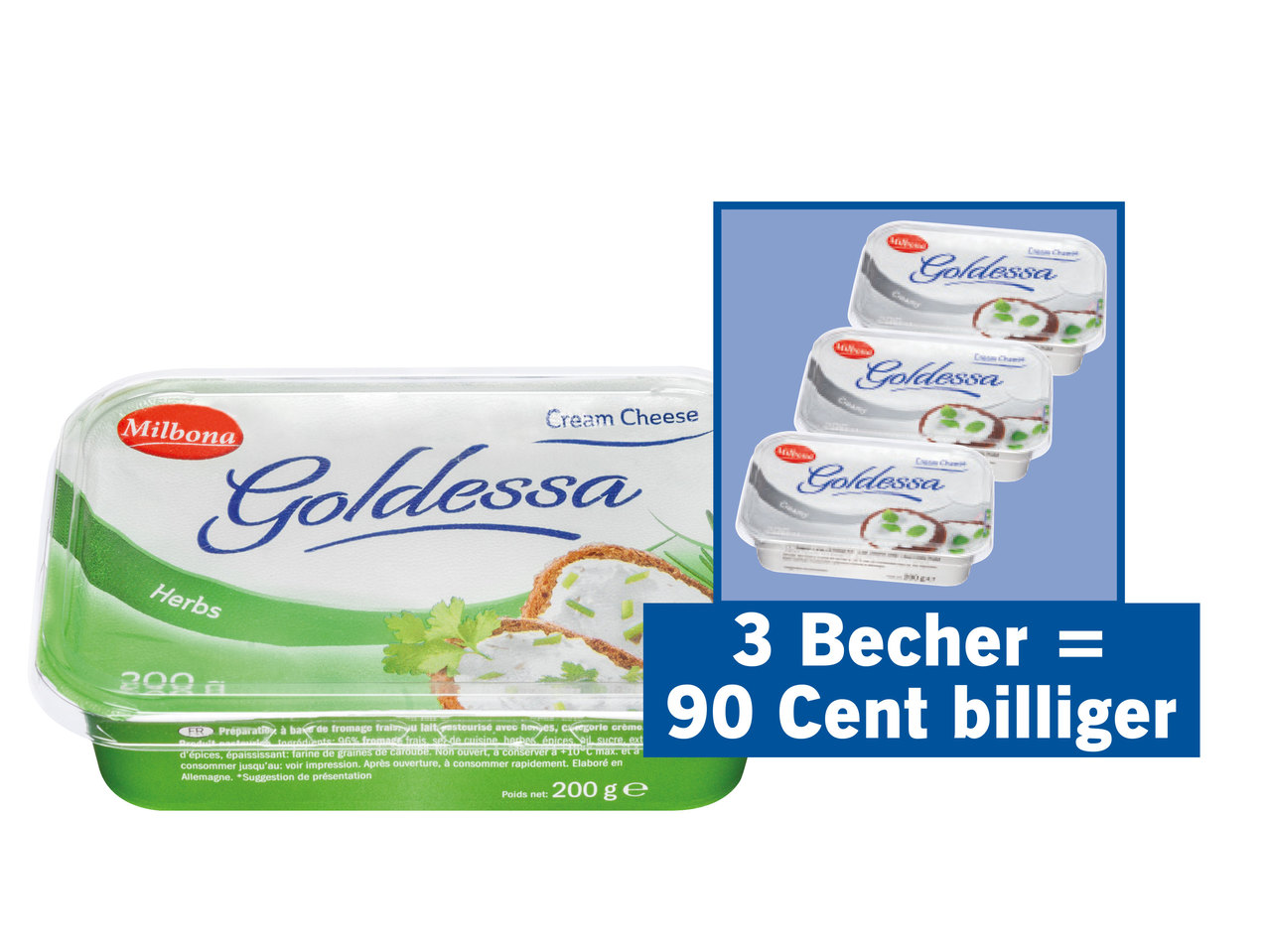 MILBONA Goldessa Frischkäse