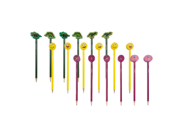 Pennor med suddgummi, 6-pack