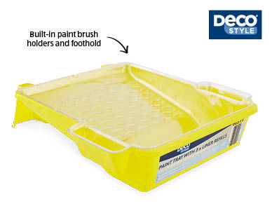 230mm Paint Roller Frame, 12mm NAP Roller Covers 2pk or Paint Tray with 3 Disposable Liners