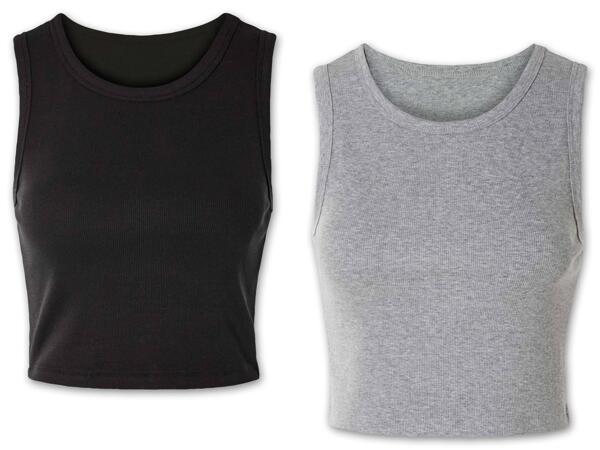 Damen Crop-Top, 2 Stück