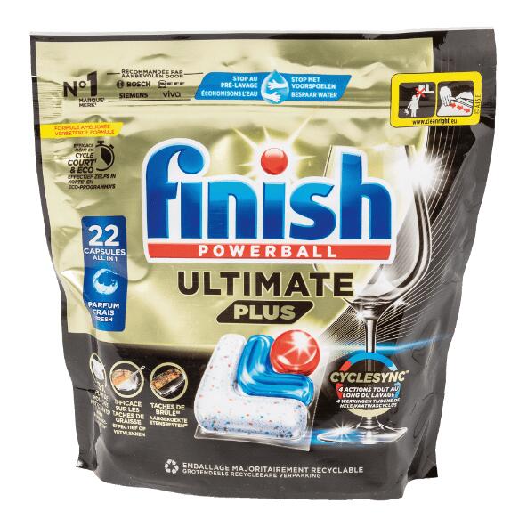 FINISH(R) 				Capsules pour lave-vaisselle, 22 pcs