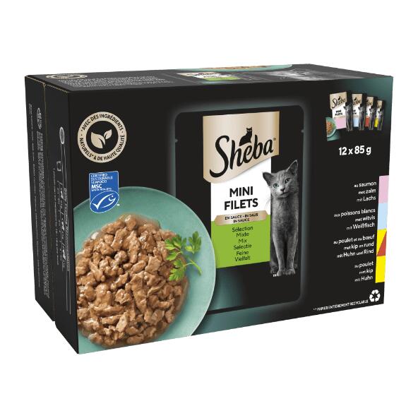 SHEBA(R) 				Kattenvoeding, 12 st.
