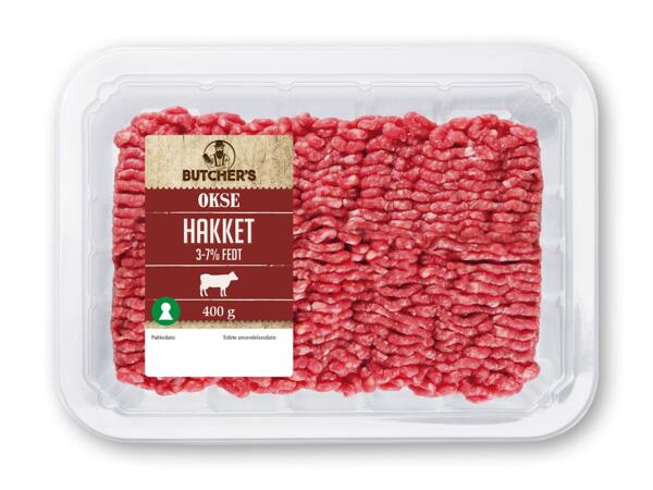 Hakket dansk oksekød eller gris og kalv