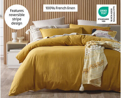 French Linen Quilt Cover Set King Size