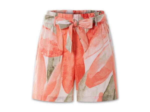 Damen Leinen Shorts