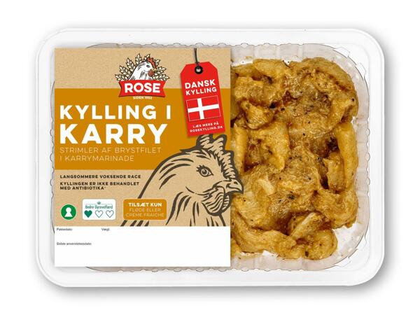 Dansk kylling i karry, BBQ-underlår eller -lårmix