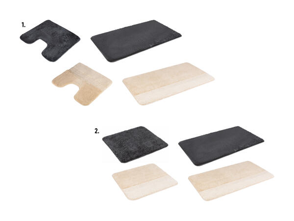 Ensemble de tapis de salle de bains, 2 pièces