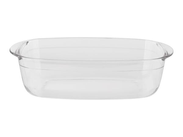 Silvercrest Glass Rectangular Casserole Dish With Lid