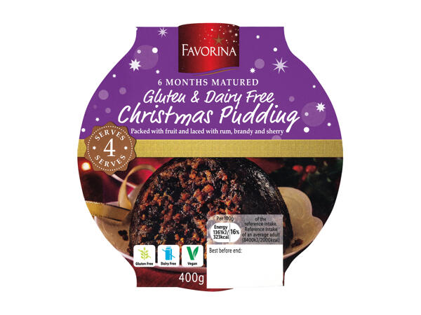 Favorina Gluten Free Christmas Pudding