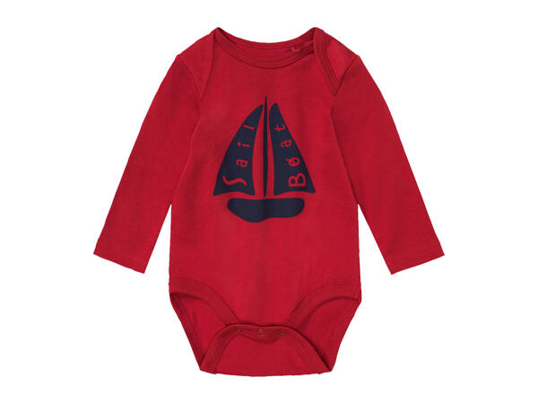 Lupilu Baby Long-Sleeve Bodysuits - Pack of 3