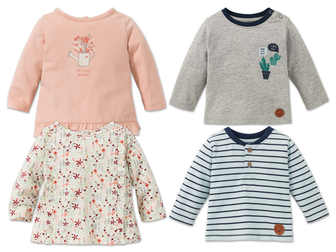 LUPILU(R)PURE COLLECTION Baby Langarmshirt1