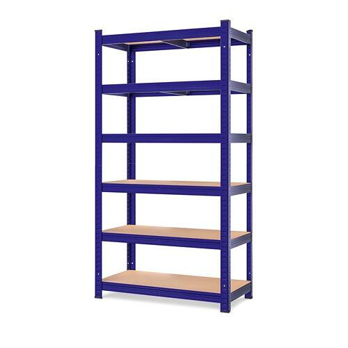 Schwerlastregal 180 x 90 x 40 cm blau Premium Doppelpkg.MZL6