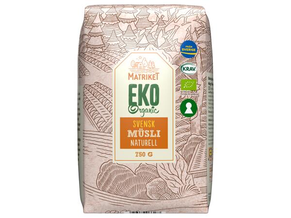 Ekologisk müsli, naturell
