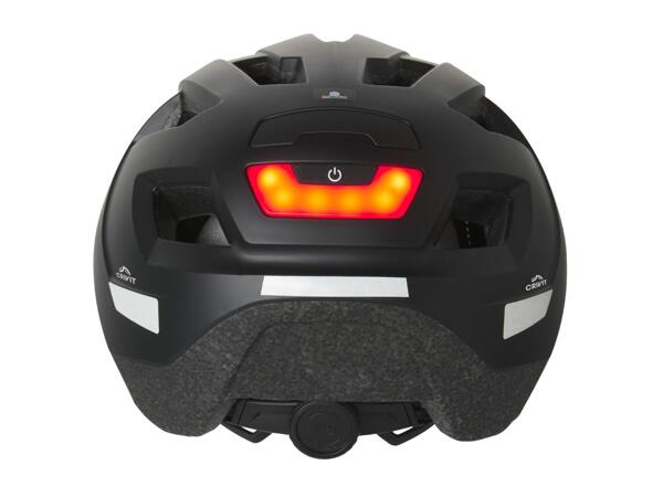 CRIVIT Black Cycle Helmet With Rear Light