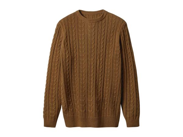 Esmara Men's Brown Chunky Knitted Jumper