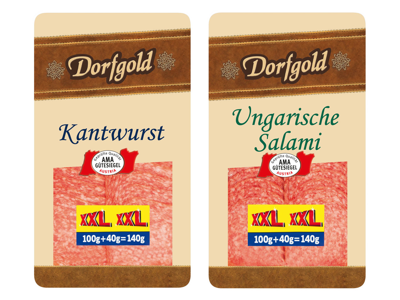 DORFGOLD Kantwurst/Ungarische Salami