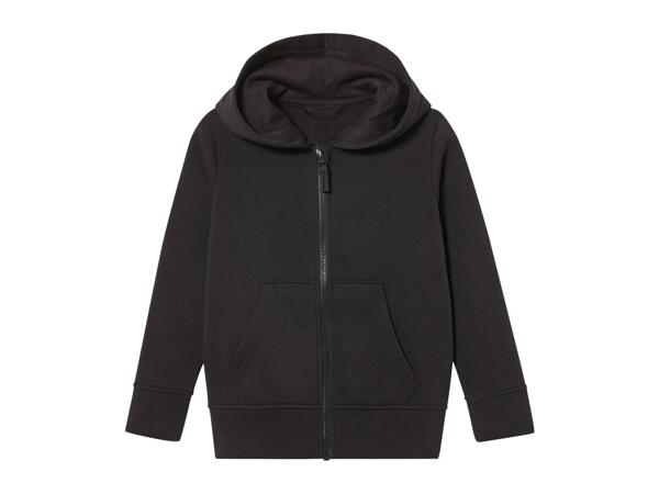 Black Unisex Zip-Up School Hoodie