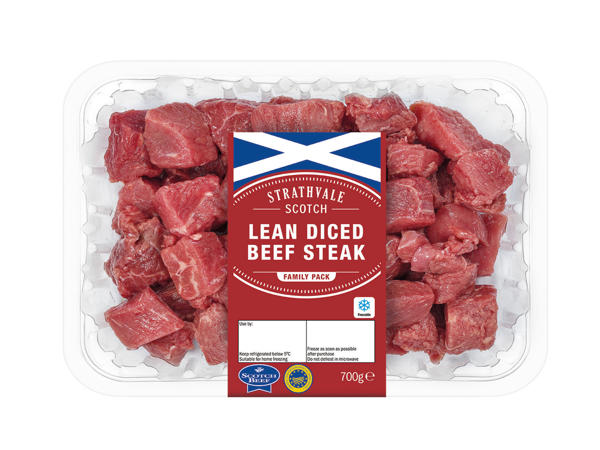 Strathvale Scotch Beef Lean Diced Steak