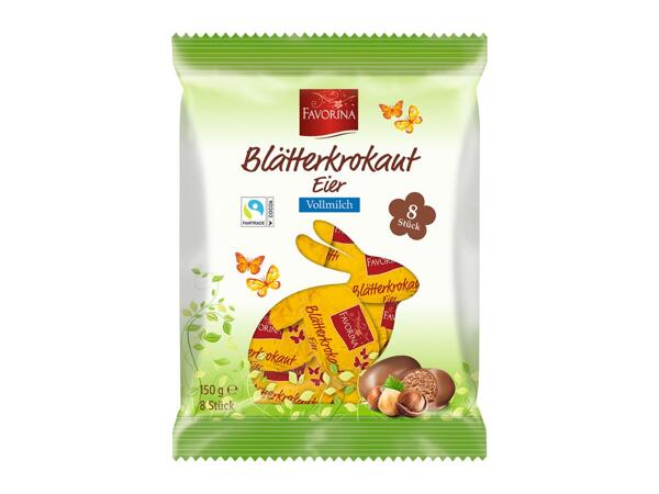 PLNĚNÁ VAJÍČKA S KŘUPAVÝM KROKANTEM