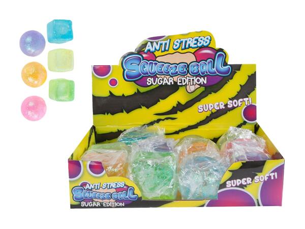 Balle anti-stress à paillettes