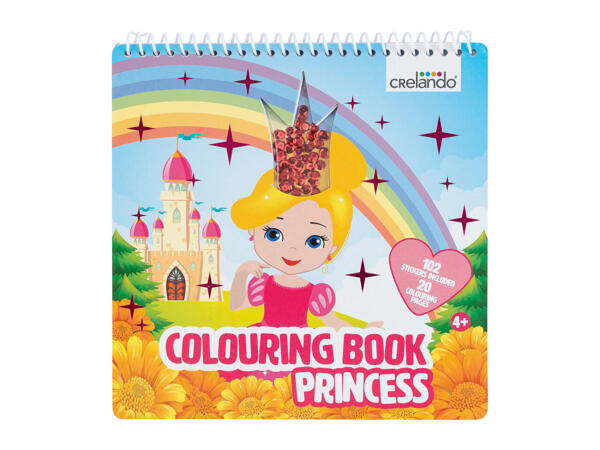 Crelando Colouring Book With Sequins