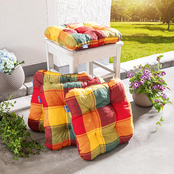 Hochwertige 8 cm dicke Sitzkissen 4er-Set