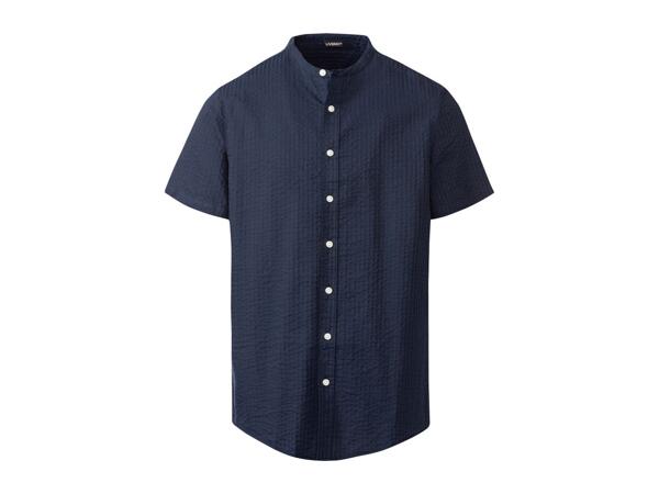 Livergy Men's Seersucker Short- Sleeve Shirt