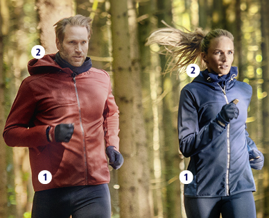Veste de course pour femmes/hommes INOC