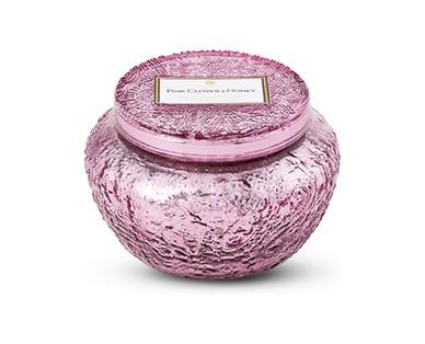 Huntington Home Embossed Glass Jar Candle